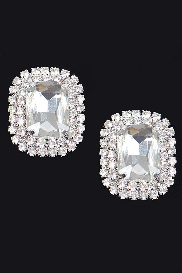 Rhinestone Stud Earring