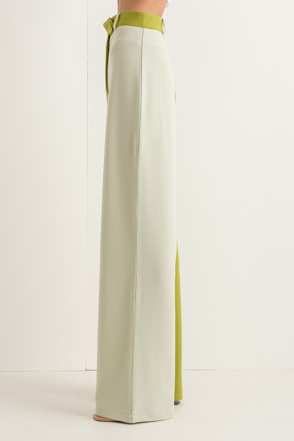 Mandi Sage & Green Split Pants