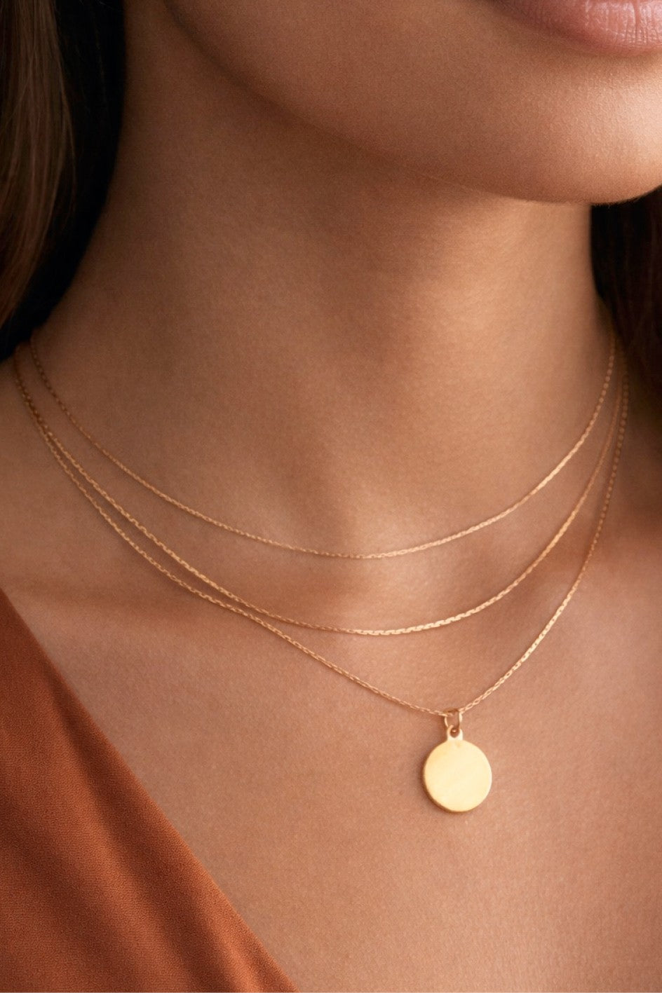 Esme Gold Plated Layered Necklace