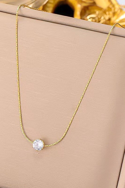 Gold 18K Stainless Steel Classic Necklace