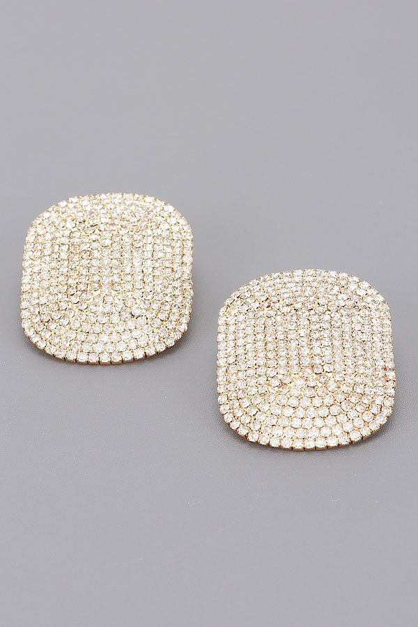 Gold Rhinestone Earrings