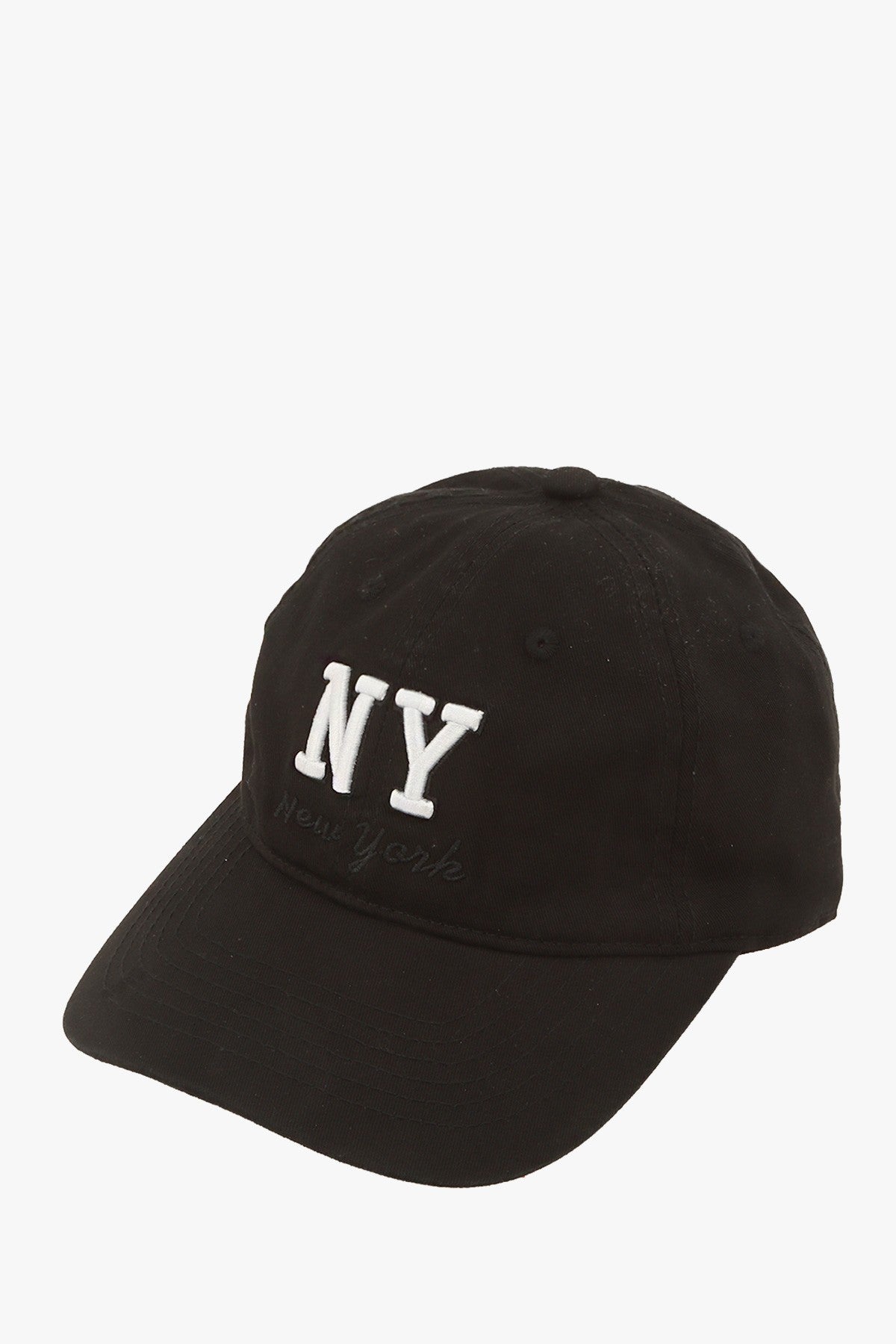 Black NY Embroidered Cap