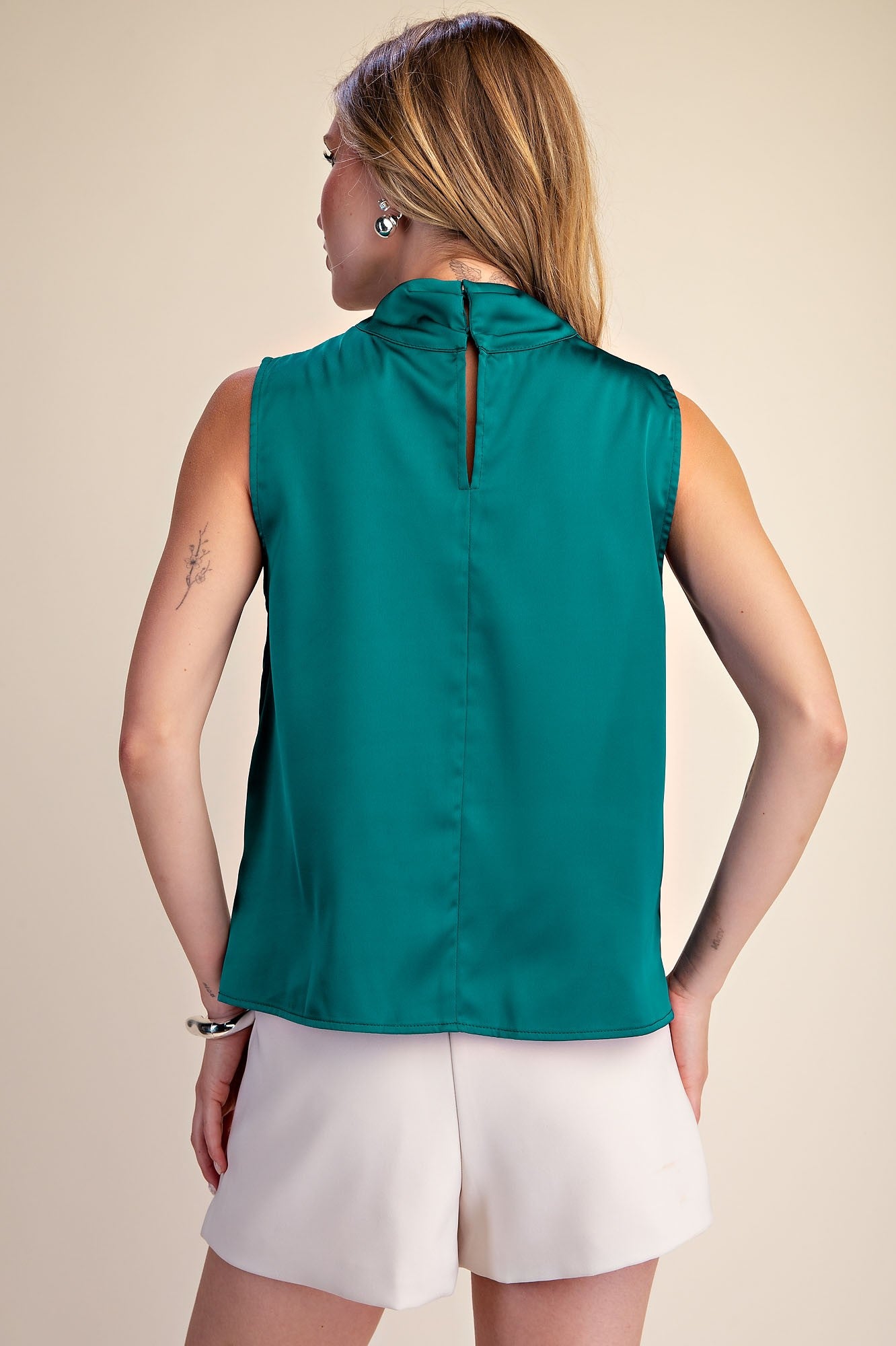 Penny Mock Neck Sleeveless Top