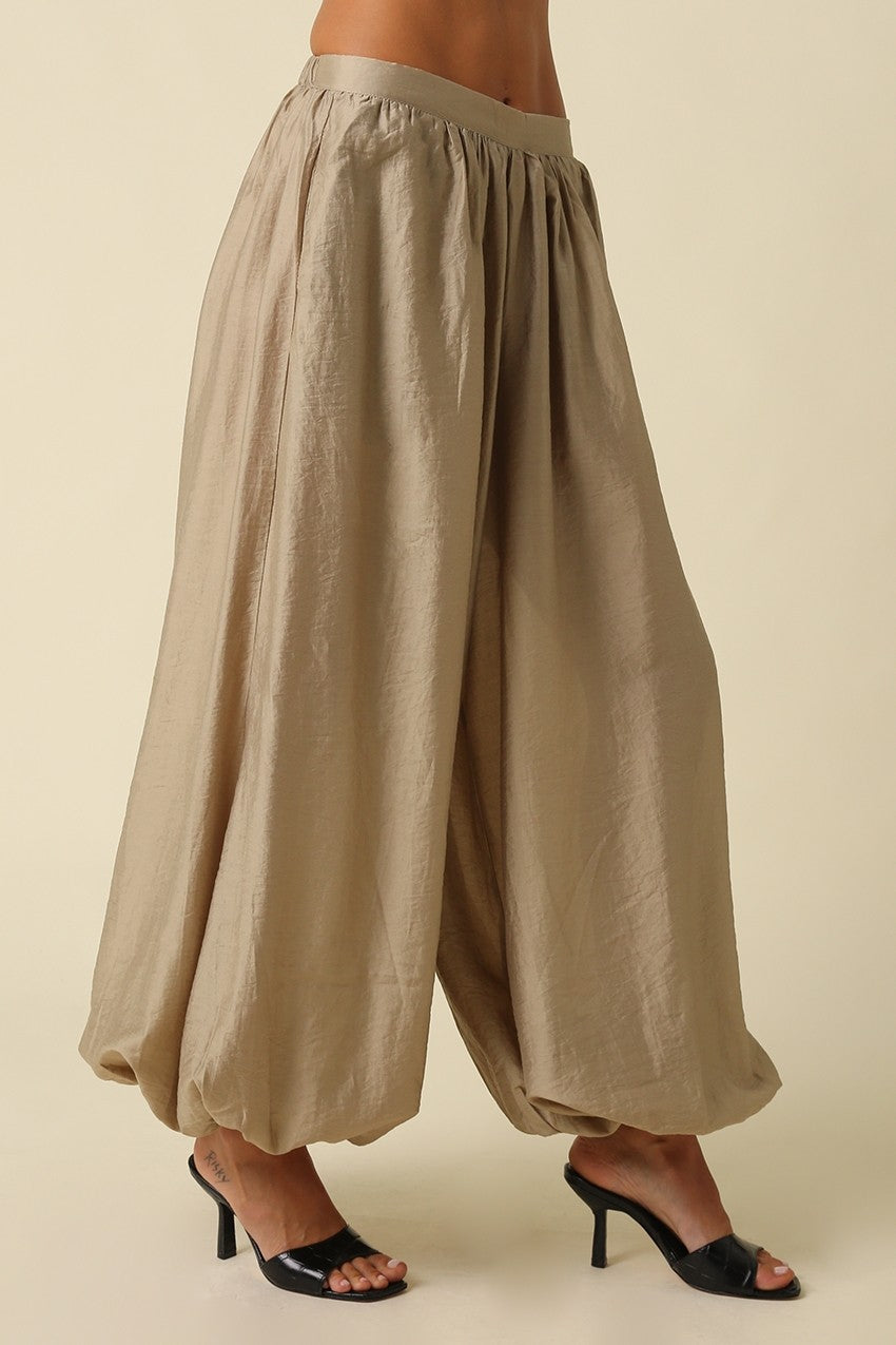 Eliza Khaki Balloon Pants