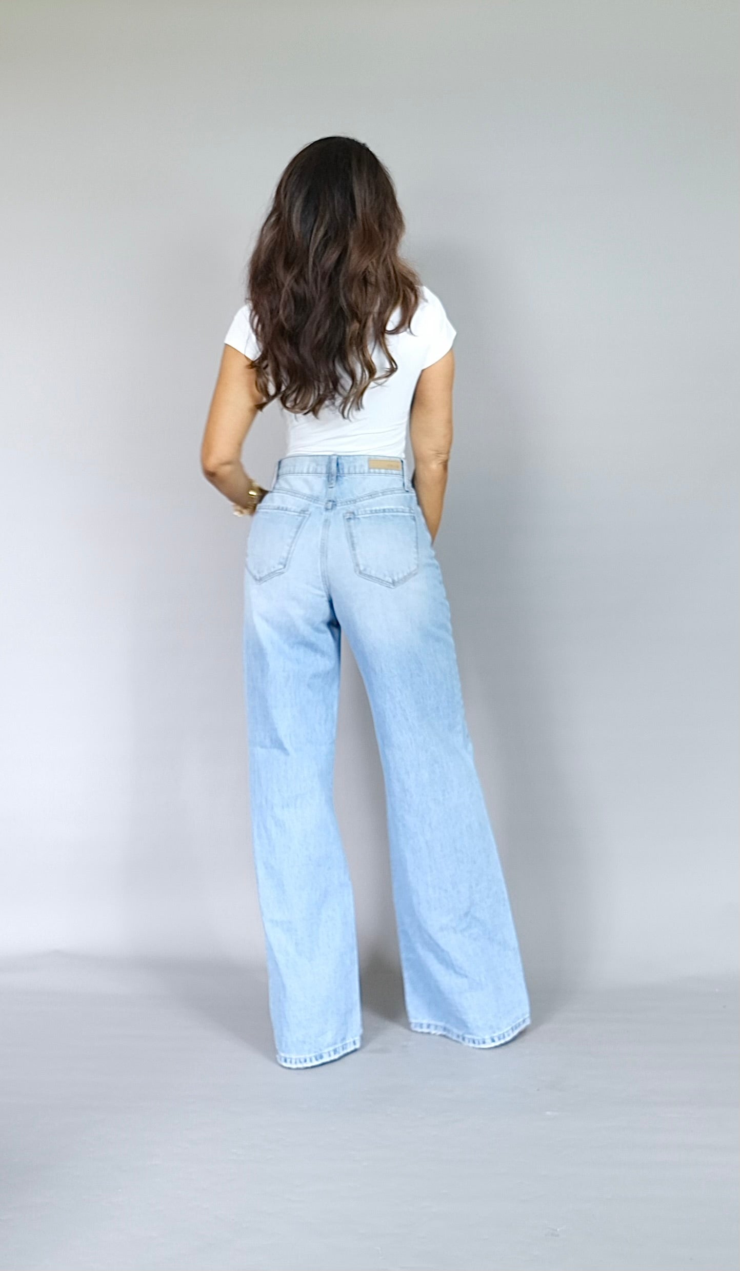 Tye white square neck double lined bodysuit