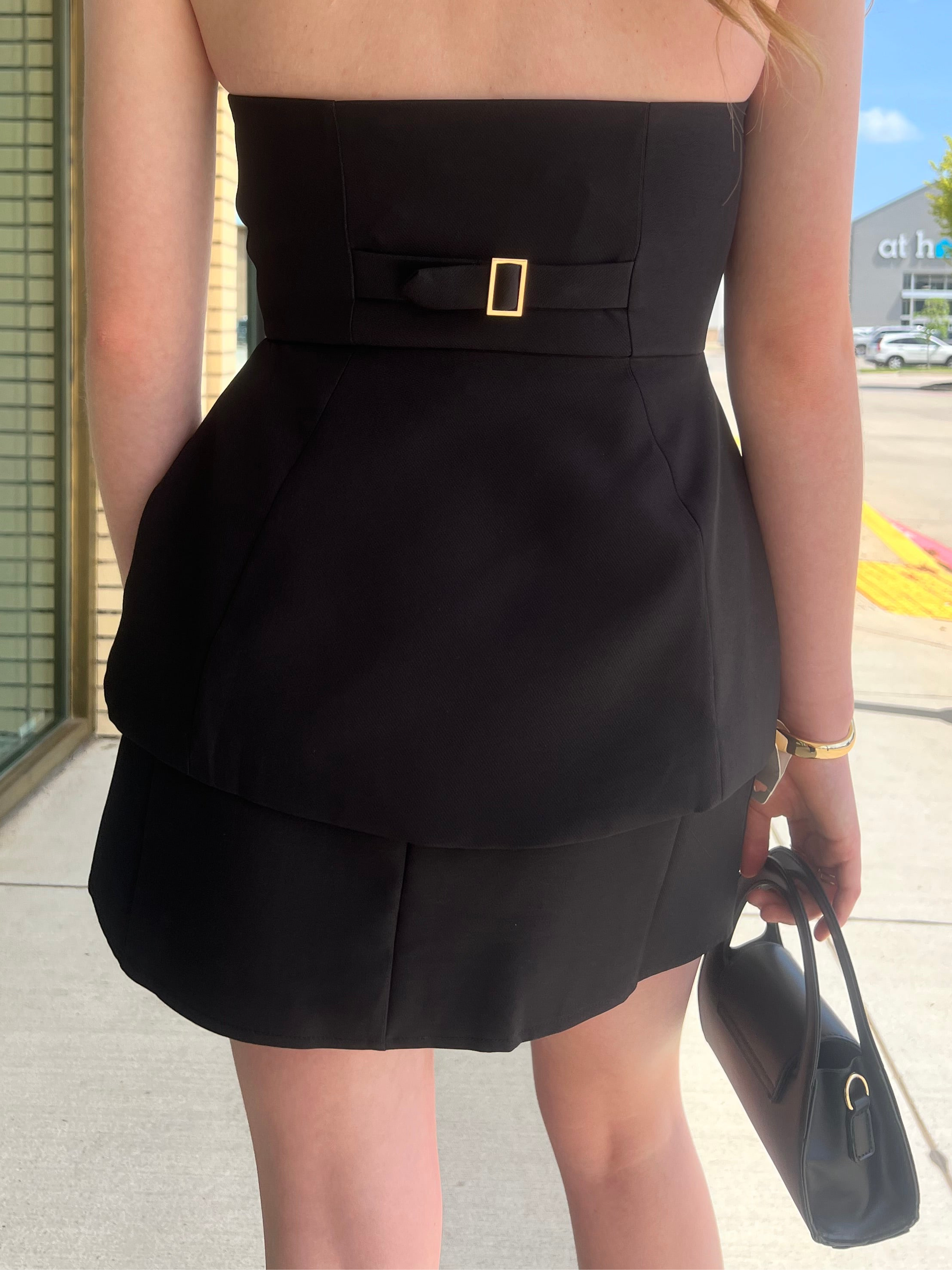 Stasi Black Mini Skirt