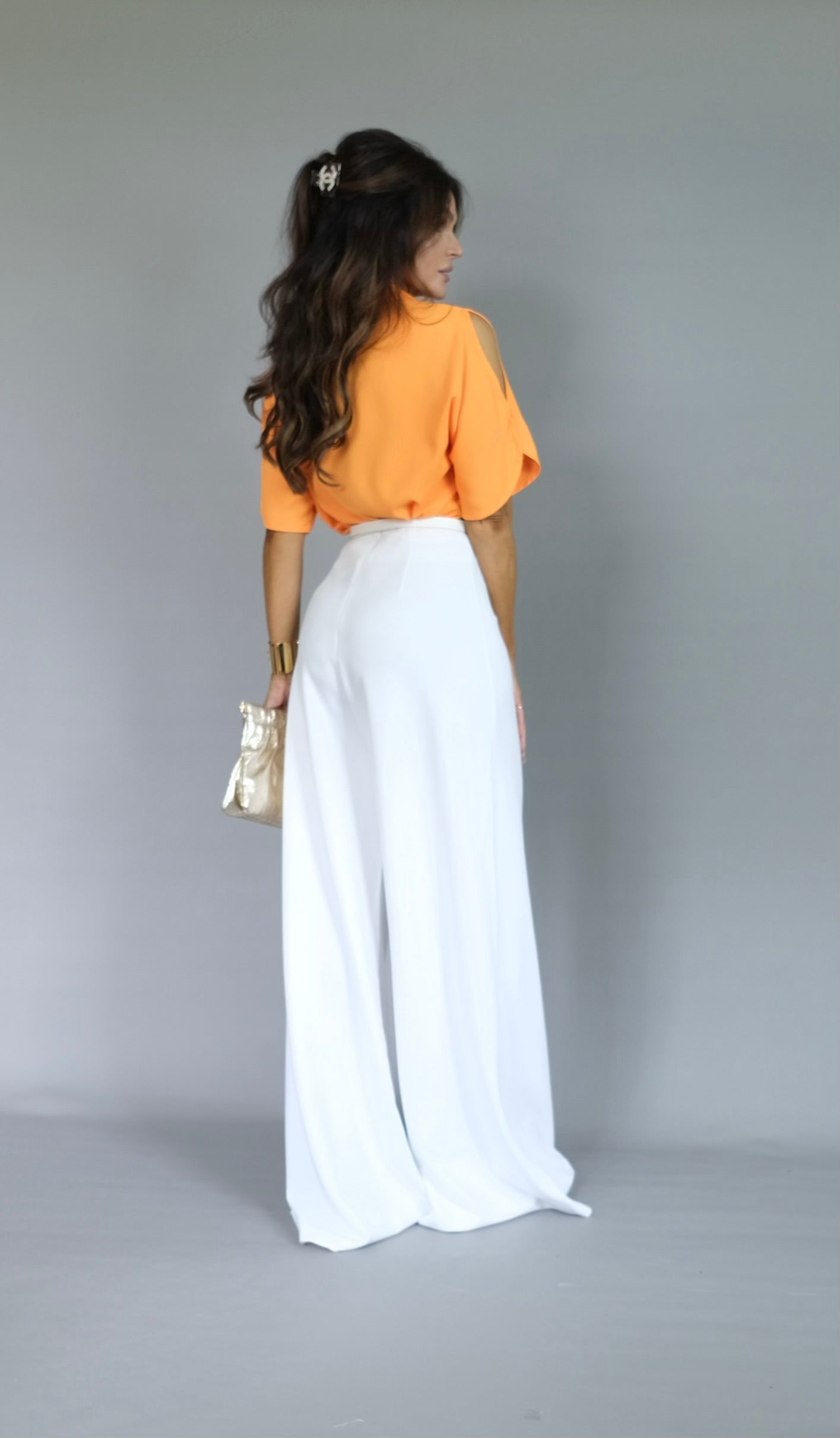 Jay white palazzo pant