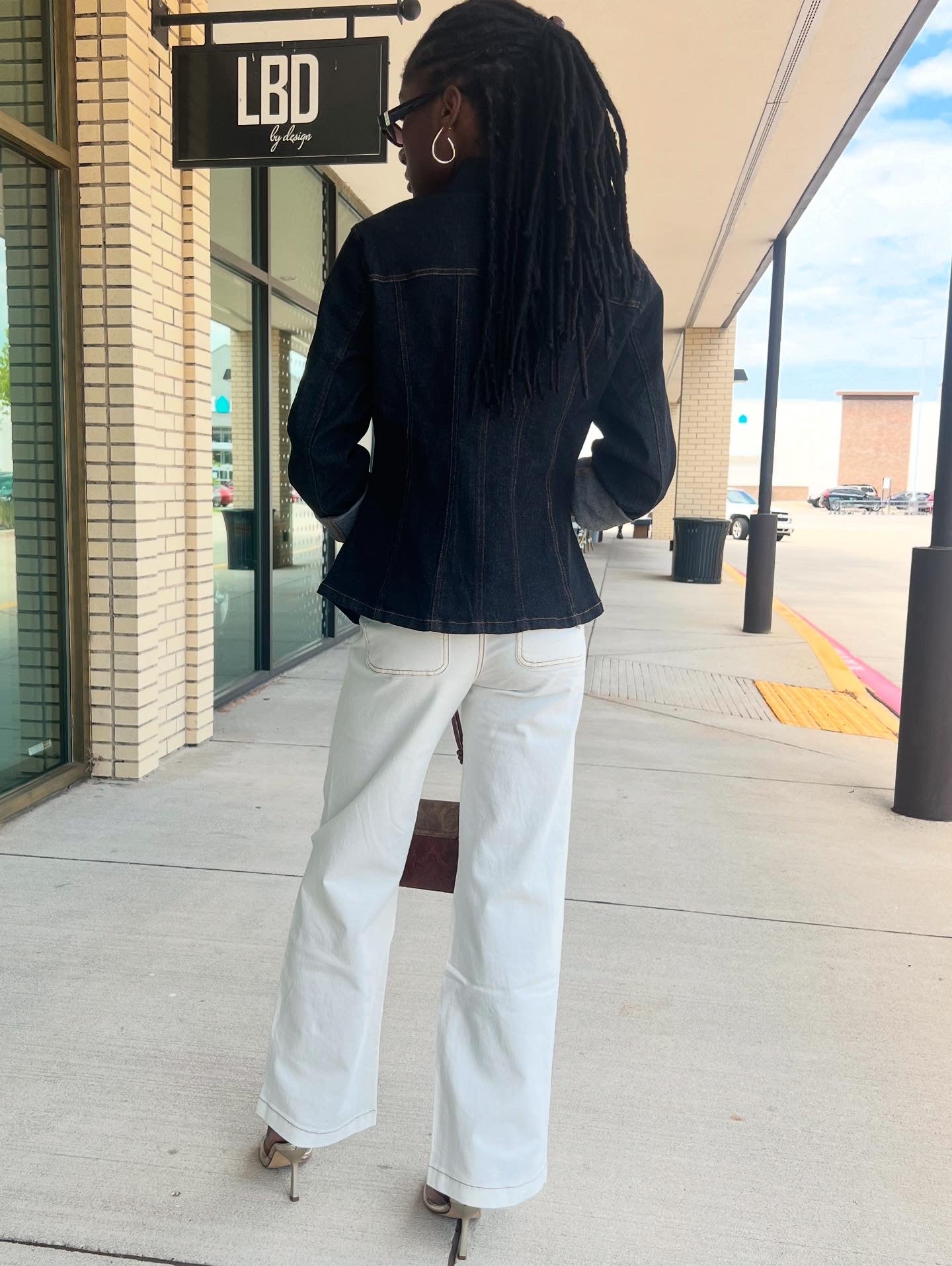 Taylor Cream High Waist Front Pocket Jeans
