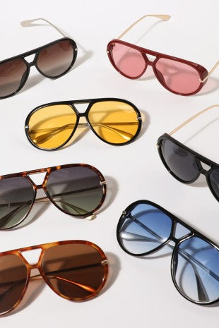 Retro Aviator Sun Glasses