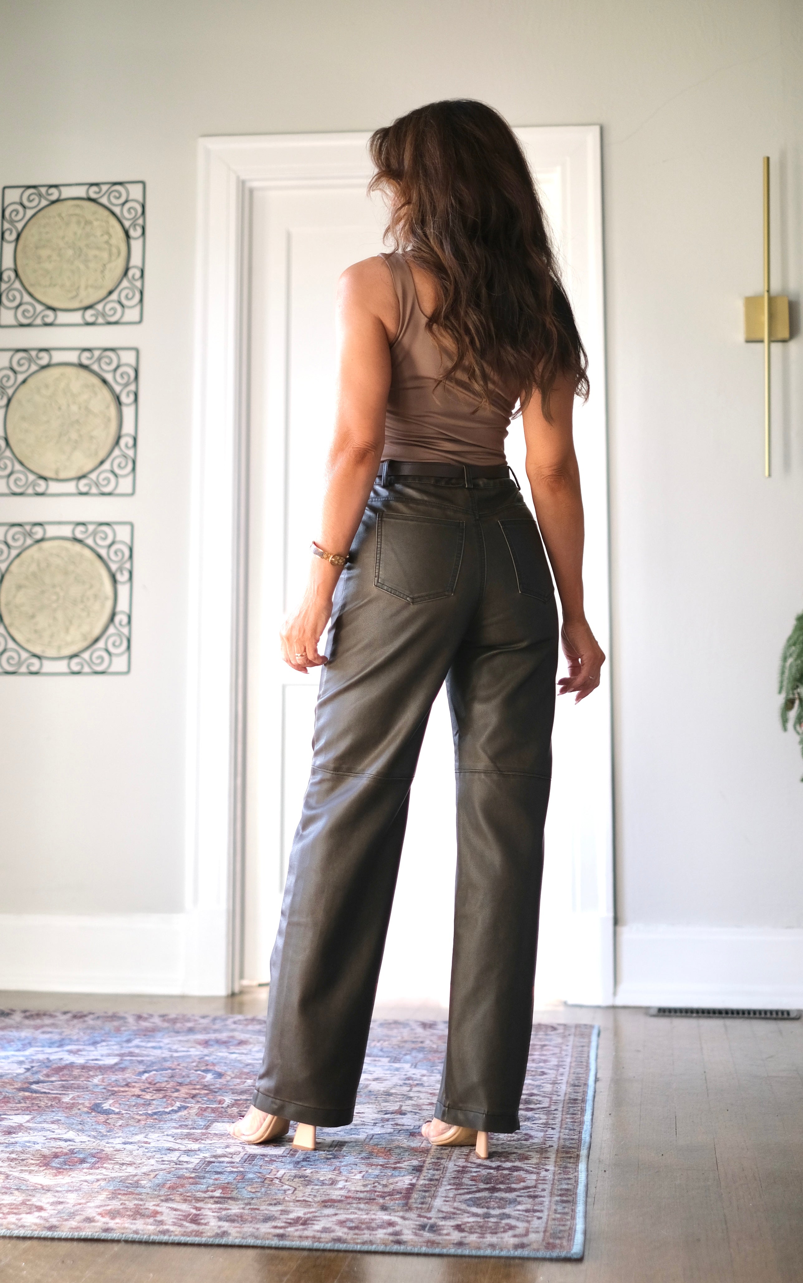 Millie Mocha Sleeveless Square Neck Bodysuit