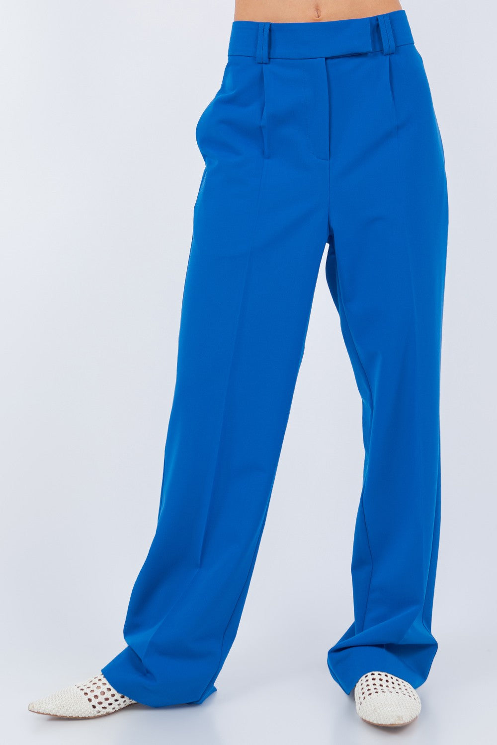 Roe ocean blue stright leg trouser