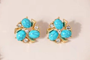 Vintage Turquoise Statement Earrings