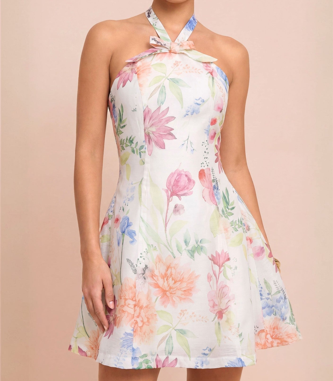 Kate Ivory Botanical Garden Bow Dress