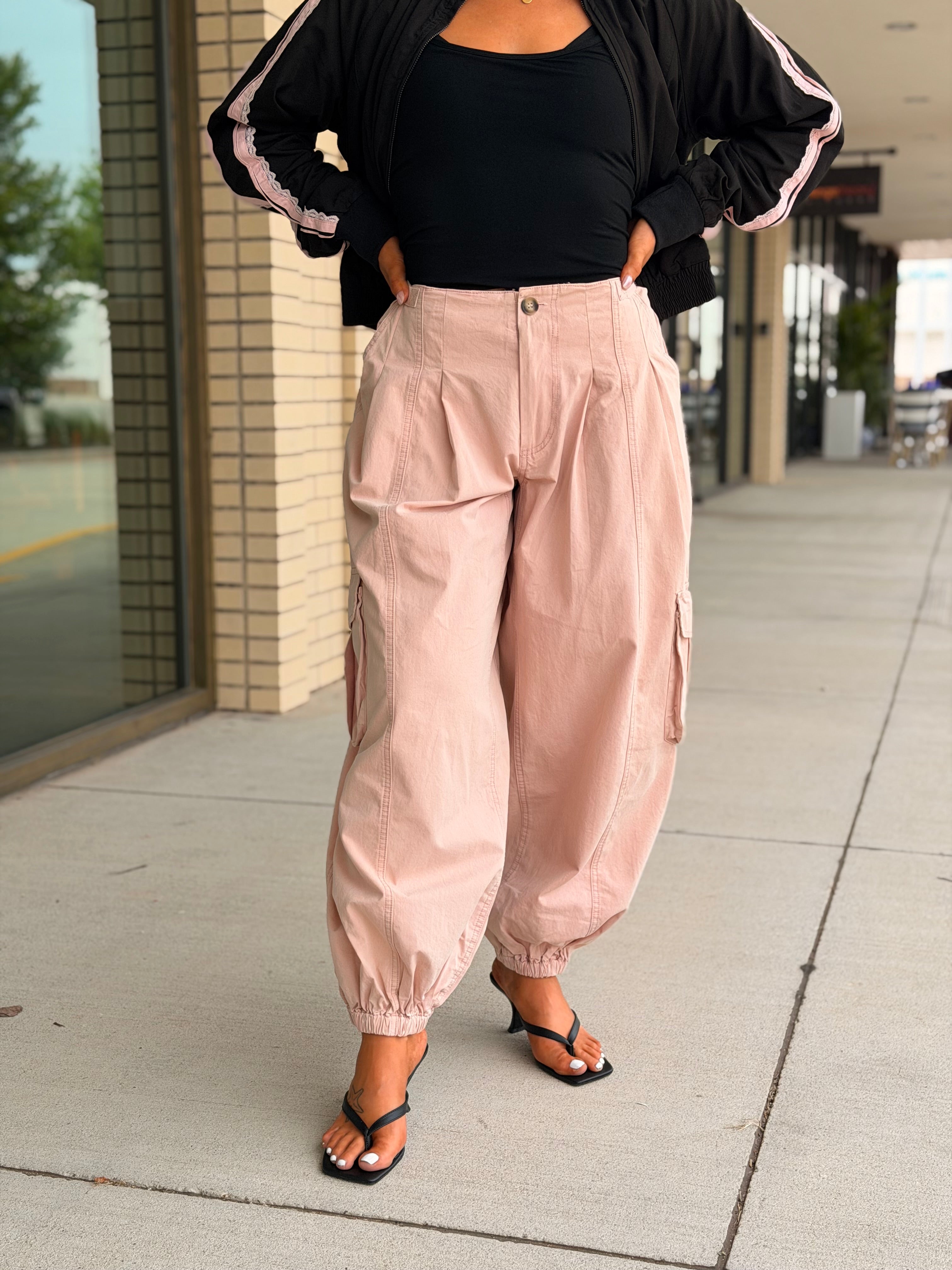 Vienna Vintage Rose Cargo Pleated Pants