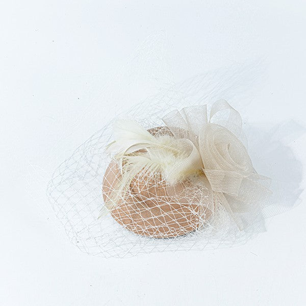 Ivory Multicolor Fascinator