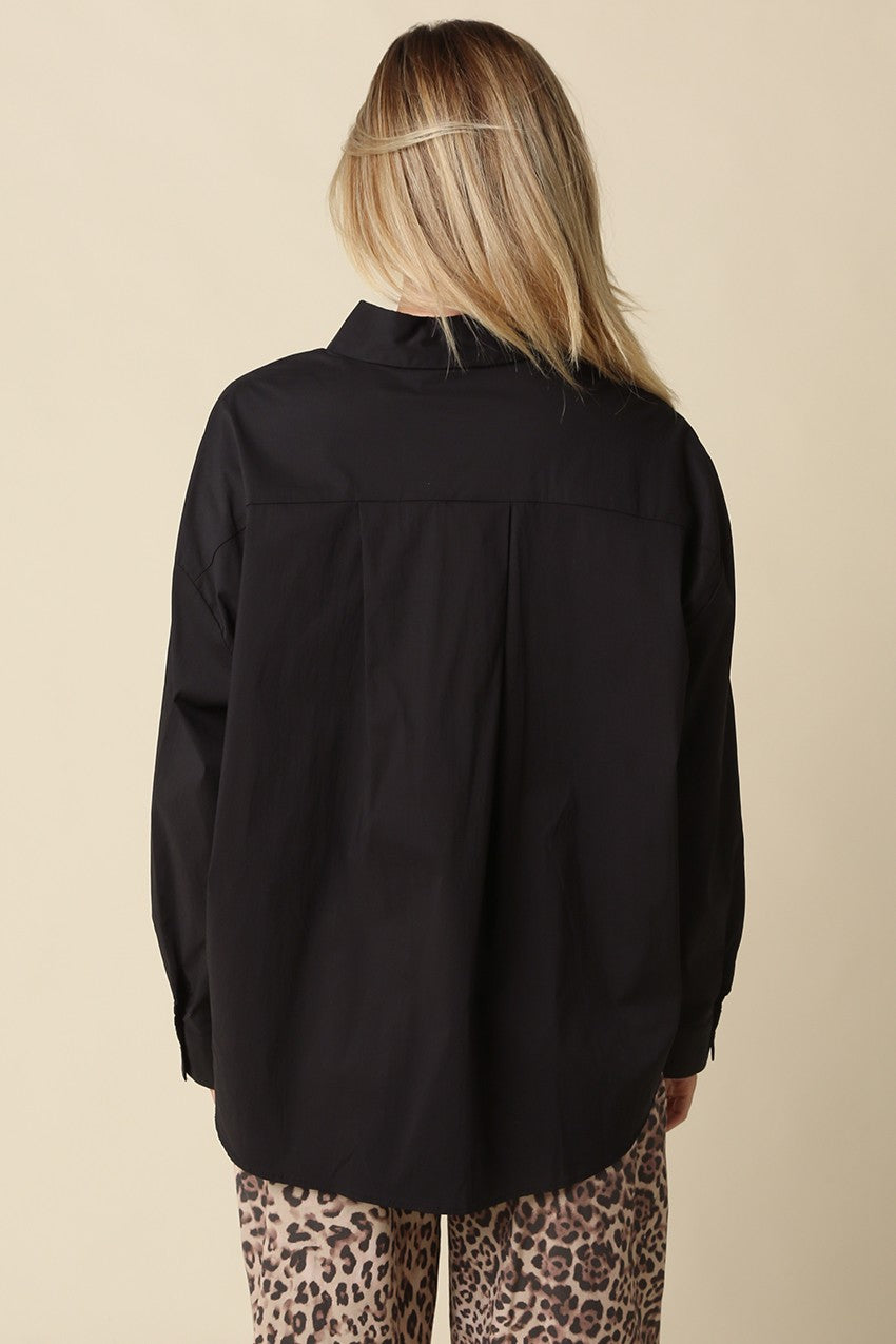Fawna Oversized Button Up Top