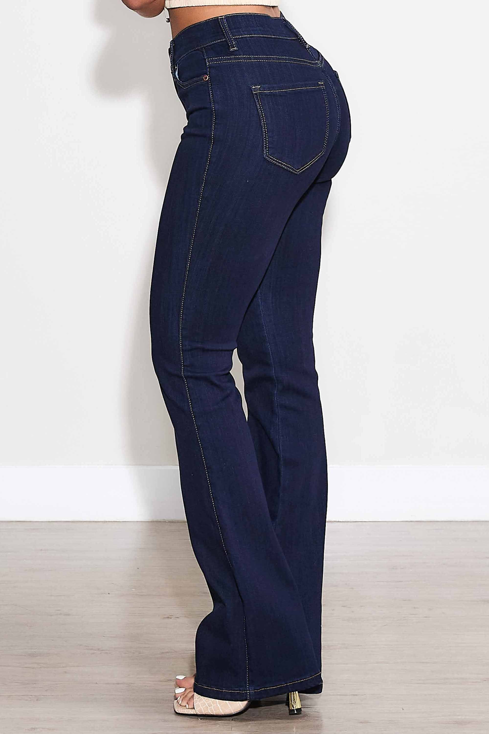 Bianca Dark Wash Slim Bootcut Jeans