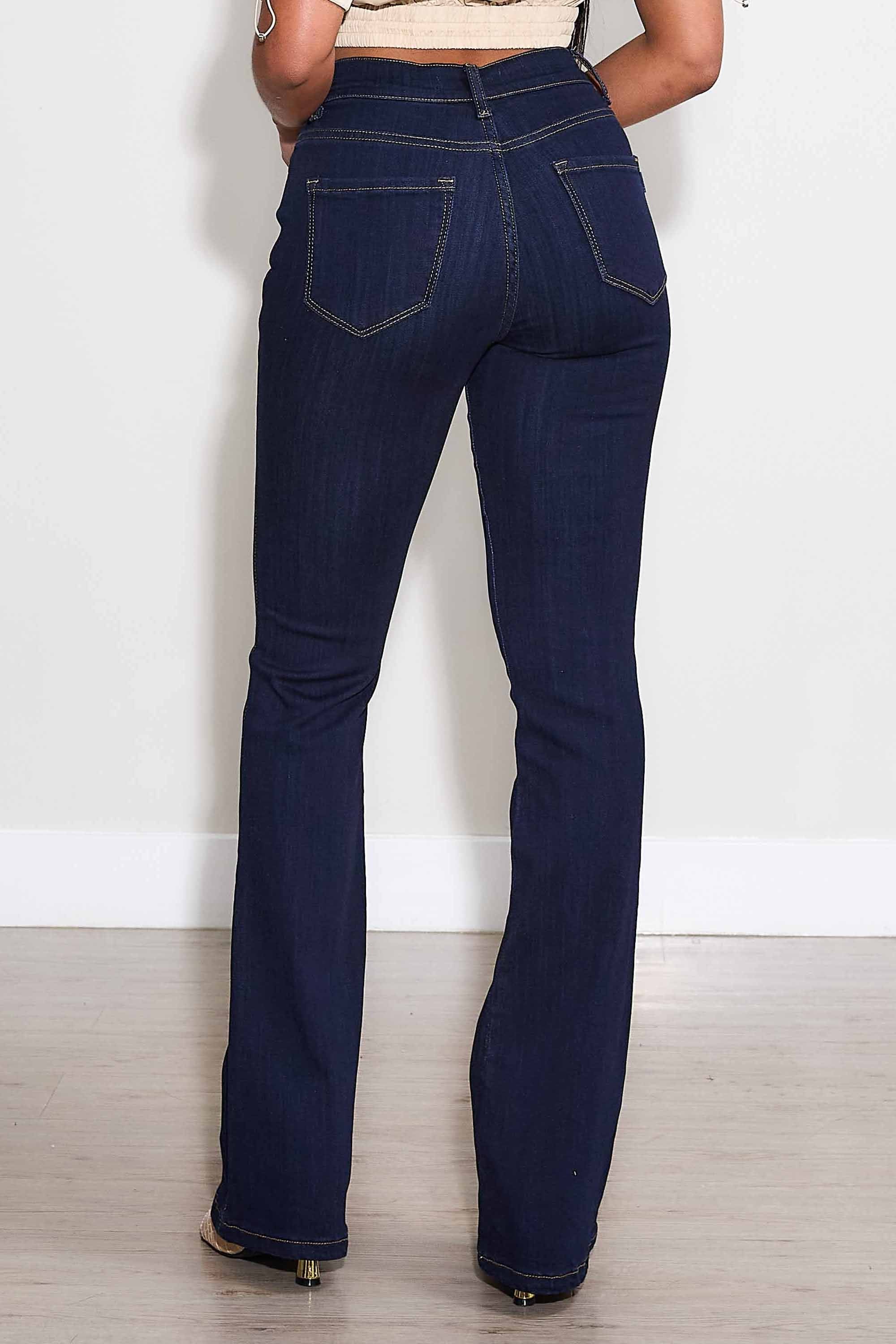 Bianca Dark Wash Slim Bootcut Jeans