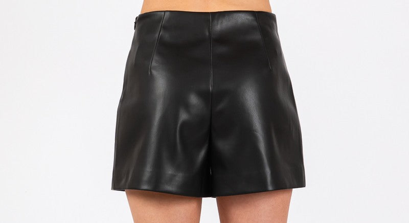 Nellie Faux Leather Shorts