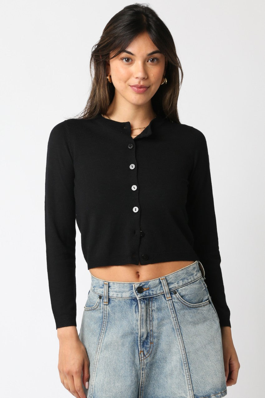 Hannah Button Front Sweater Top