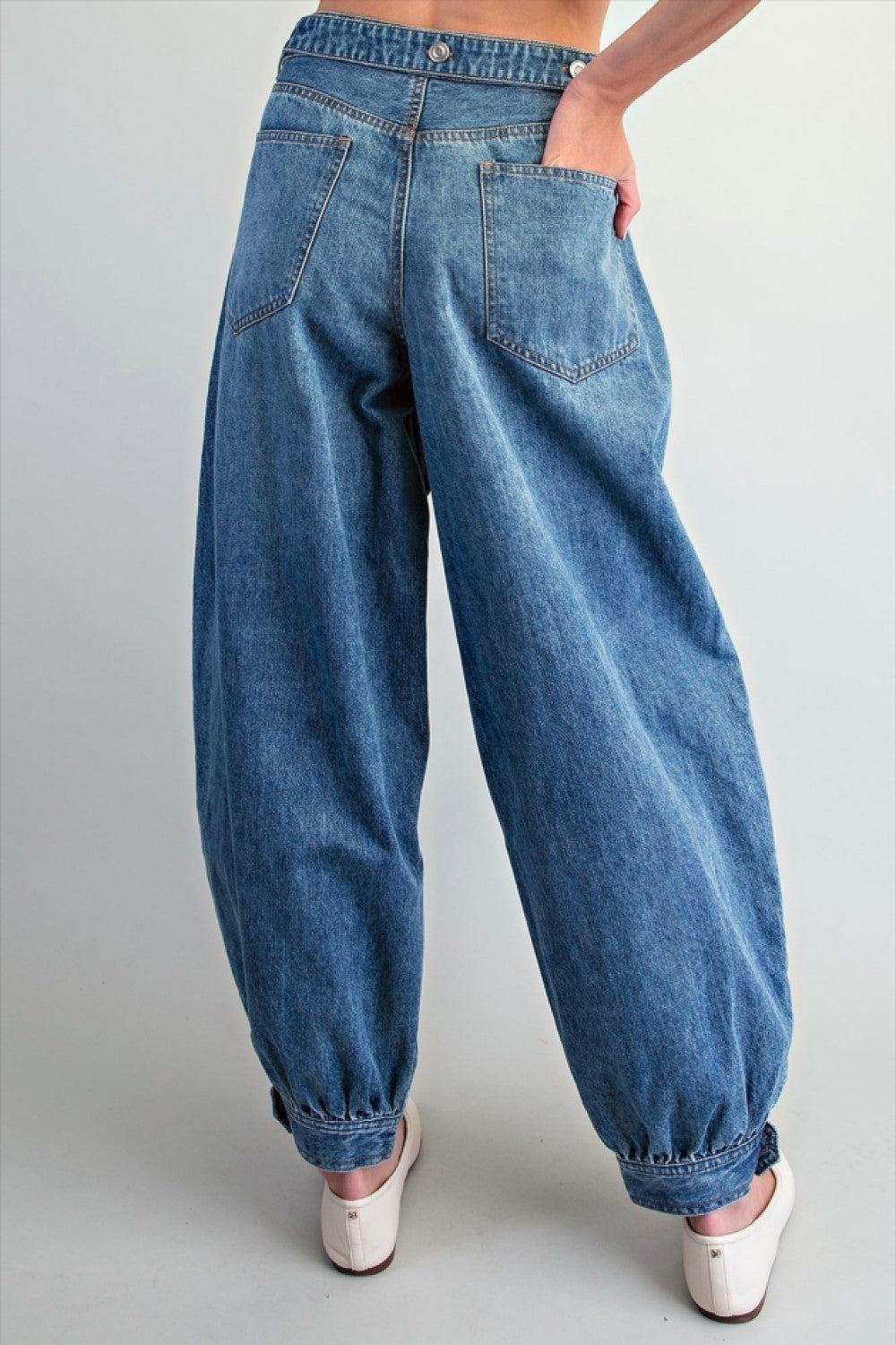 Emersen Denim Wide Leg Jogger Jeans