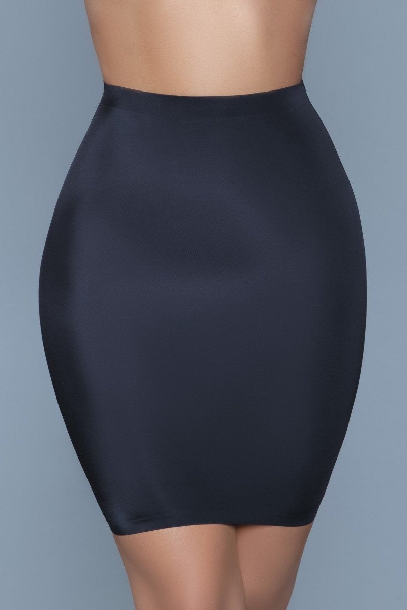 Black Slim Shapewear Slip Skirt
