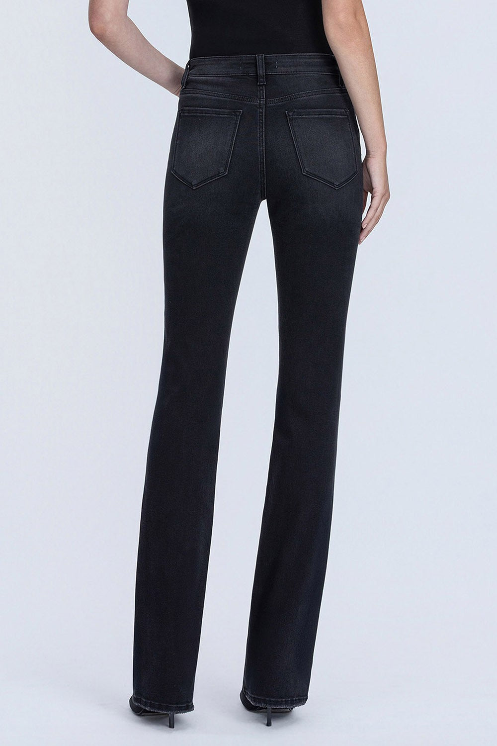 Jaslyn Black High Rise Bootcut Jeans