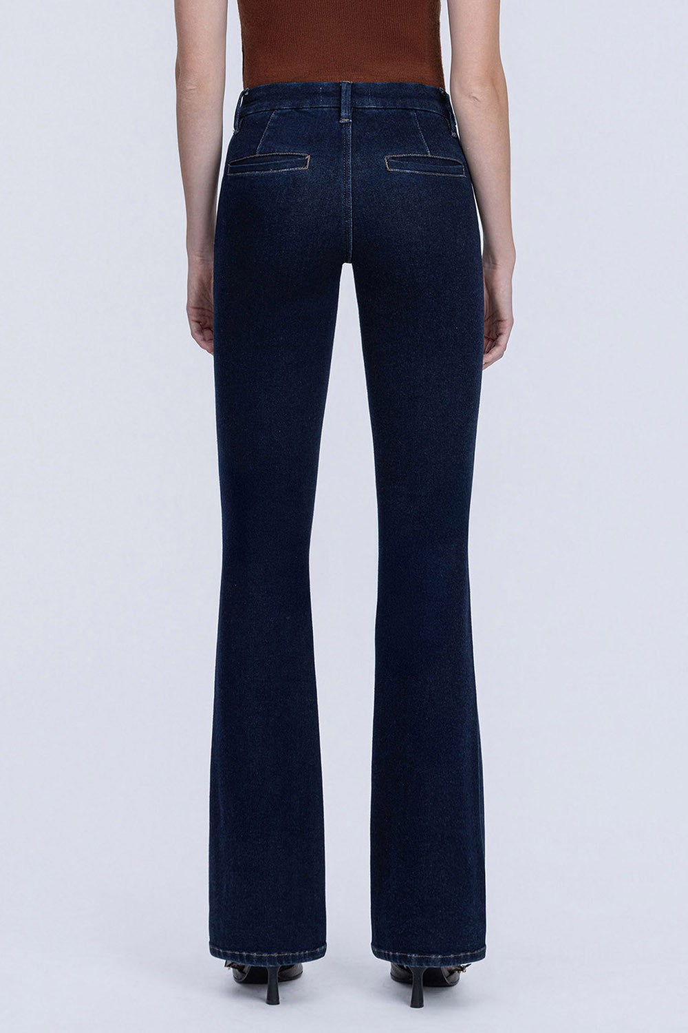 Phoebe Dark Wash High Rise Seamless Bootcut Jeans