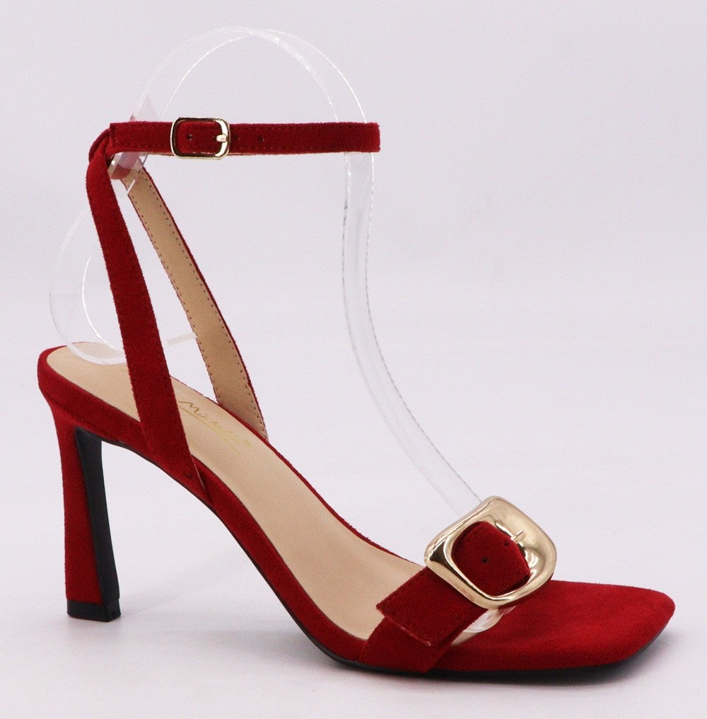 Eliana suede ankle strap heels