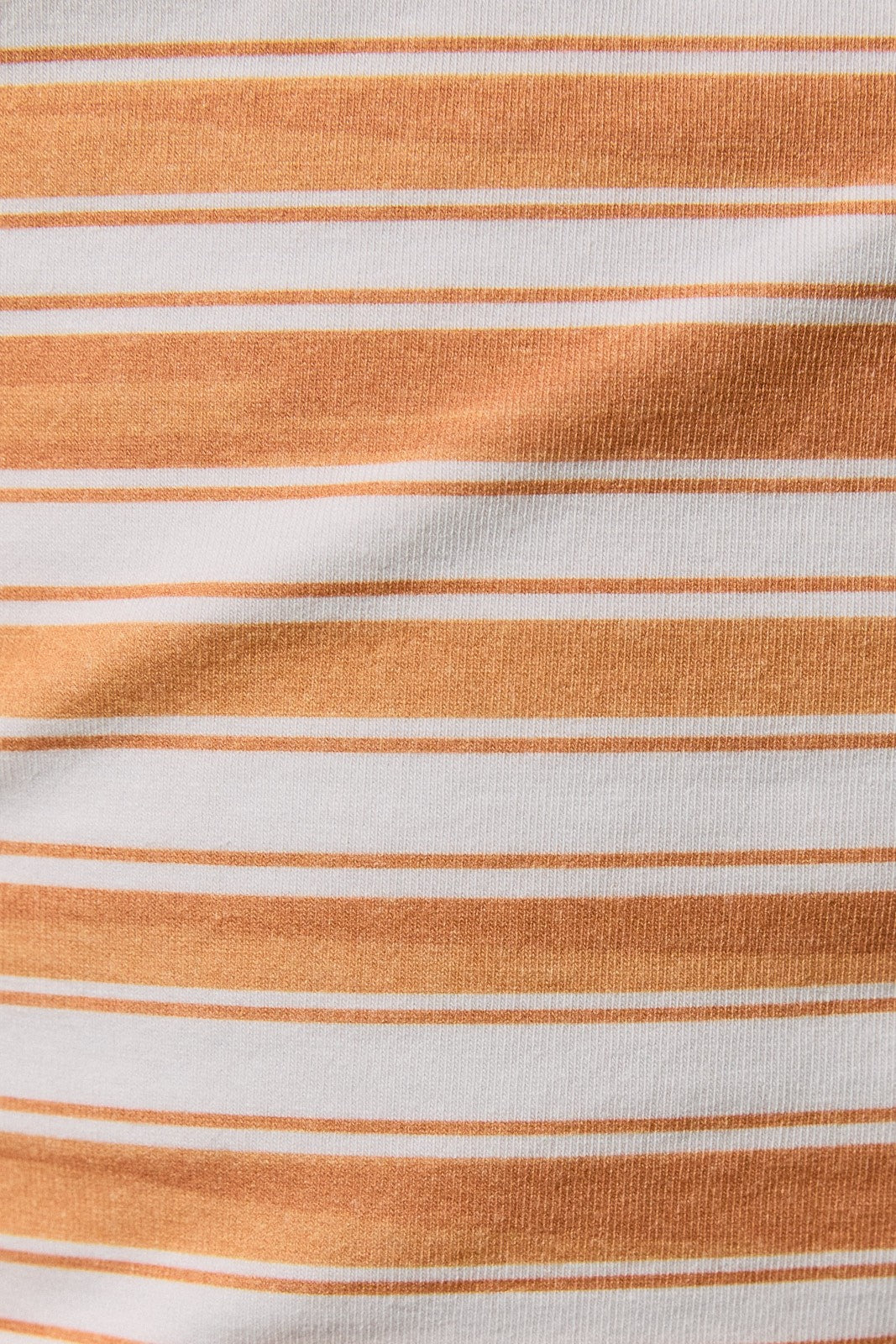 Rylee Orange & White Striped Off Shoulder Top