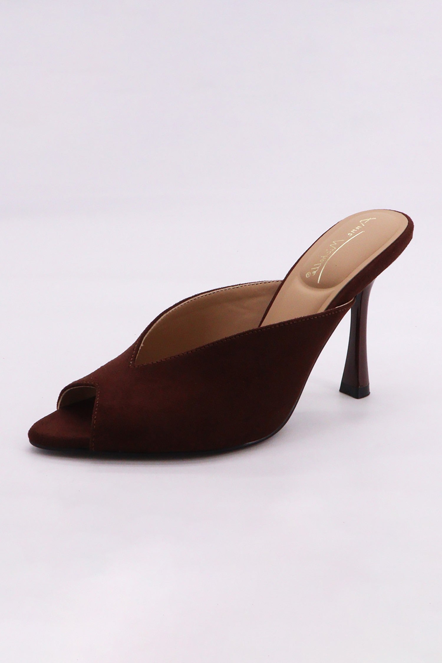 Brinley Brown Suede Sleek Mule