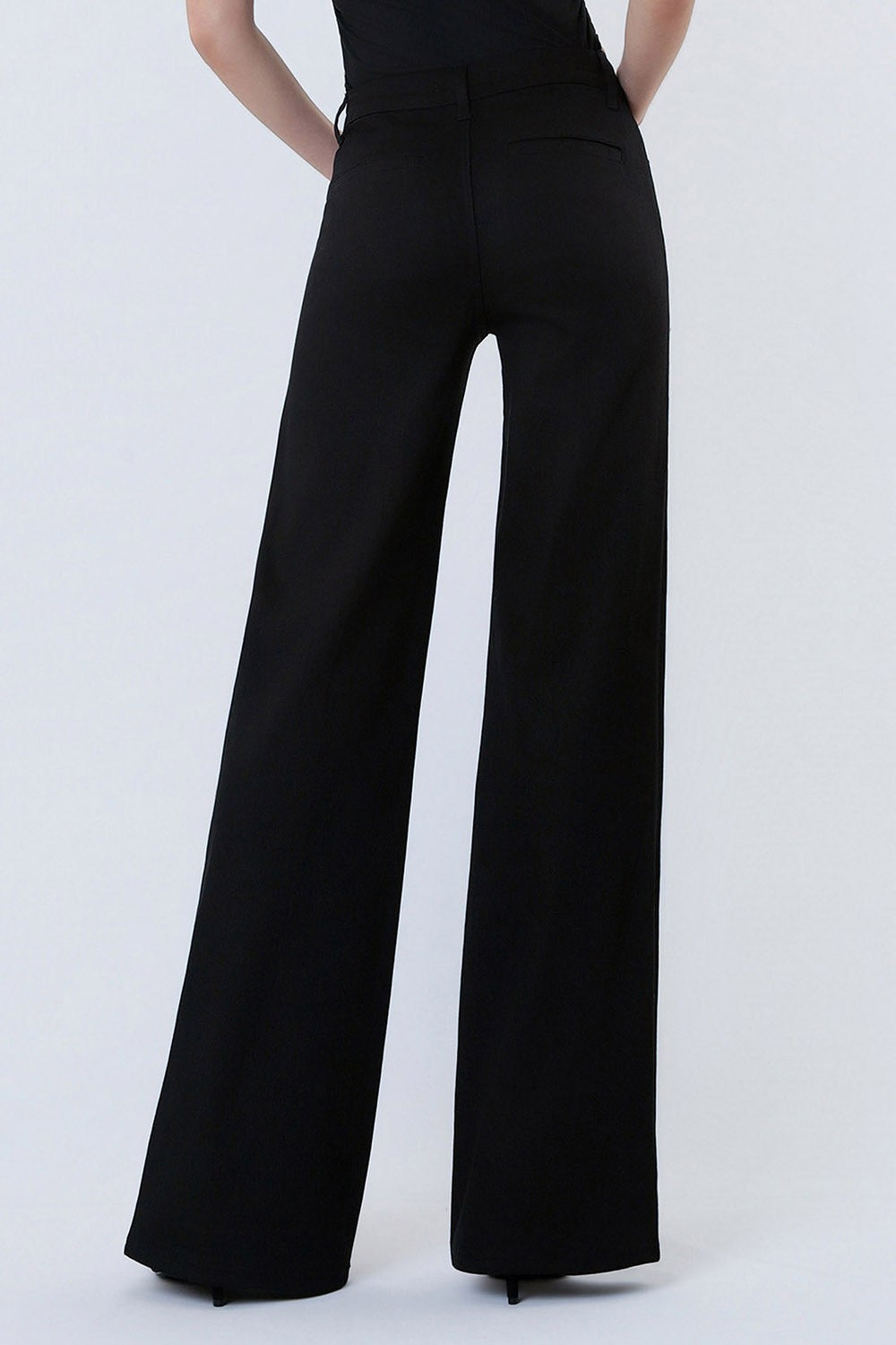 Rosalie Black High Rise Wide Leg Jeans