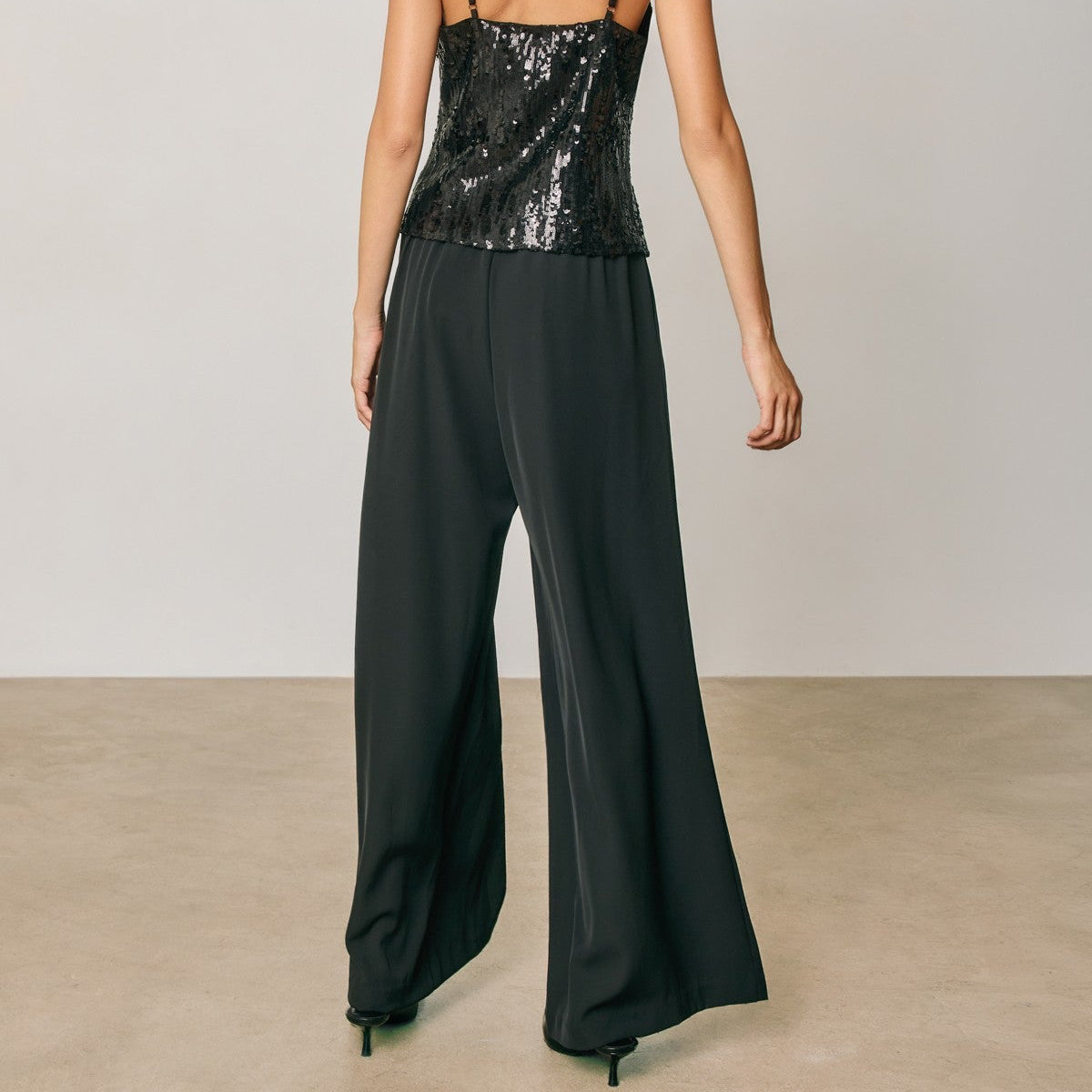 Maddie Black Extra Wide Leg Pants
