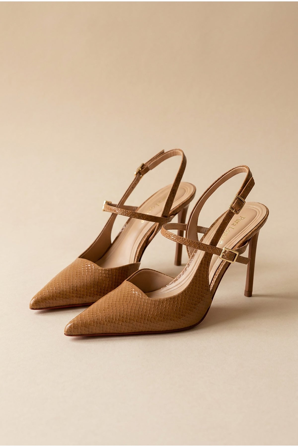 Emma Snakeskin Slingback Pump