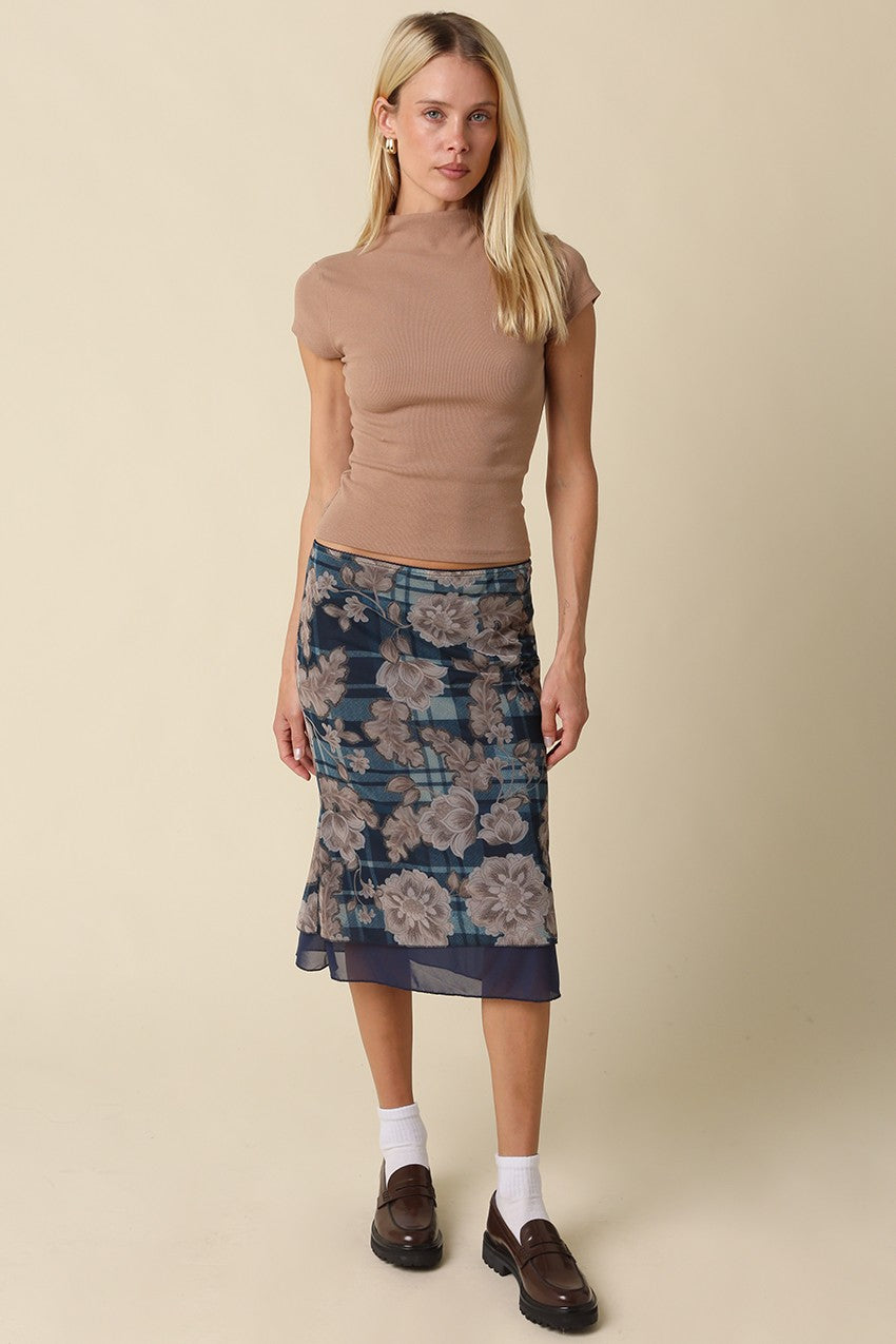 Anora High Neck Knit Top