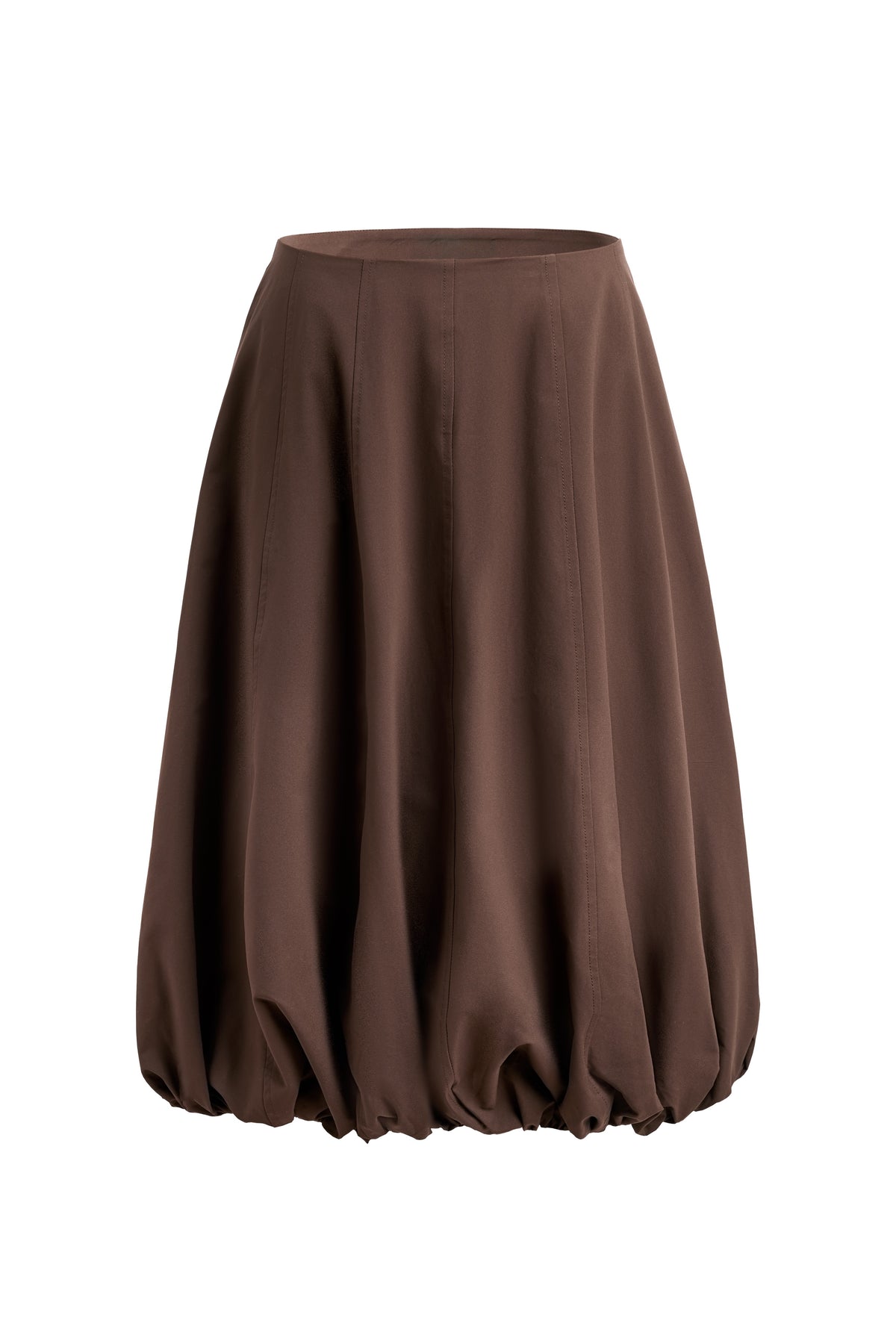 Georgia Brown Bubble Midi Skirt
