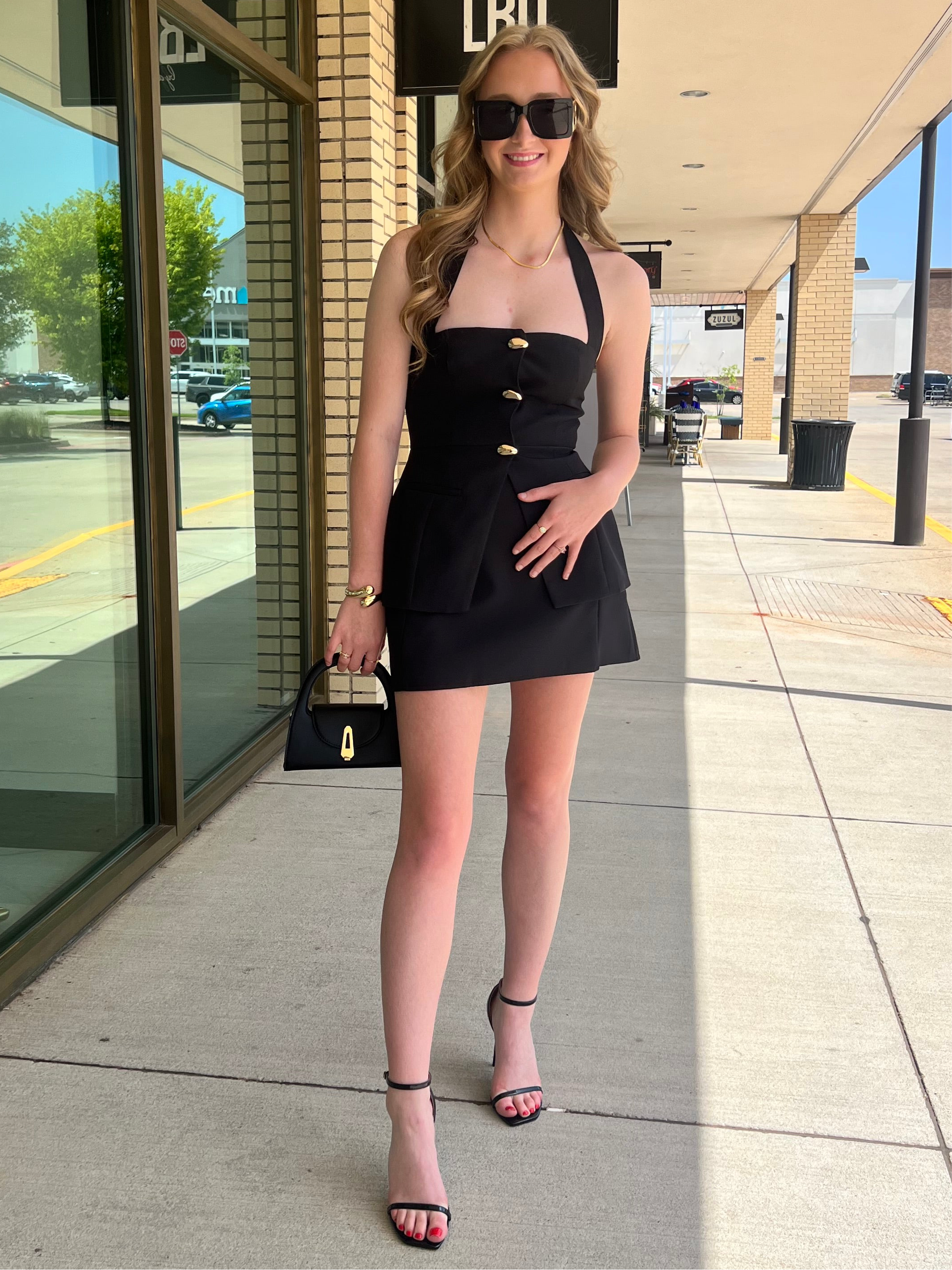 Stasi Black Mini Skirt