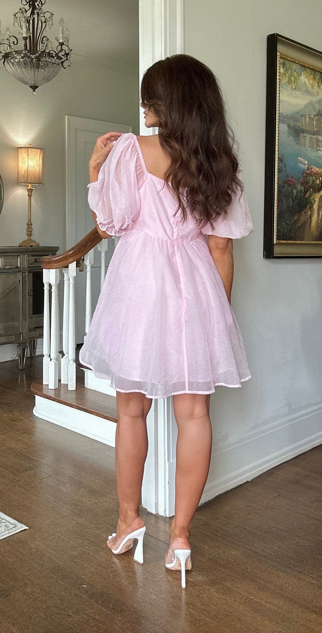 Penelope Light Pink Baby Doll Dress