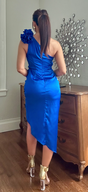 Leonie Paris Blue Midi Dress