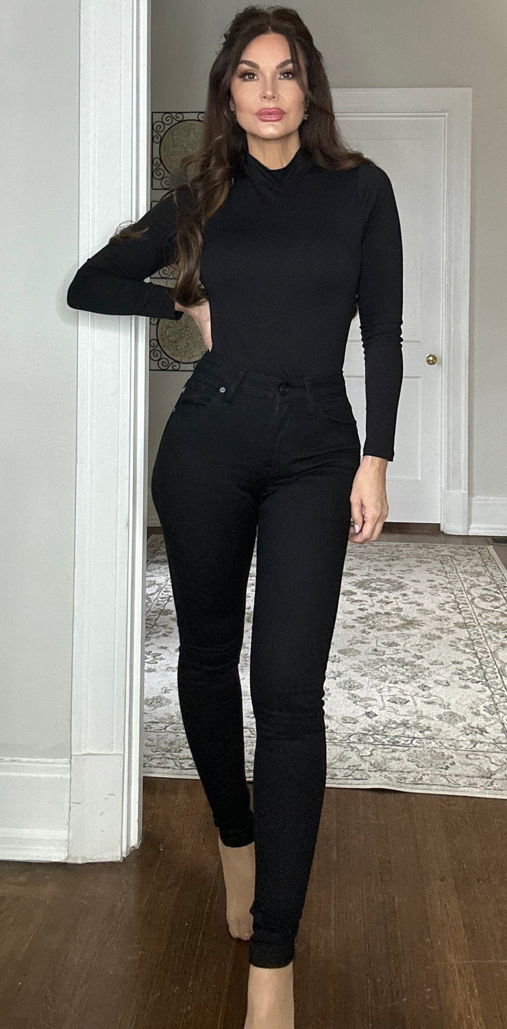 Tyra black high waist ultra skinny