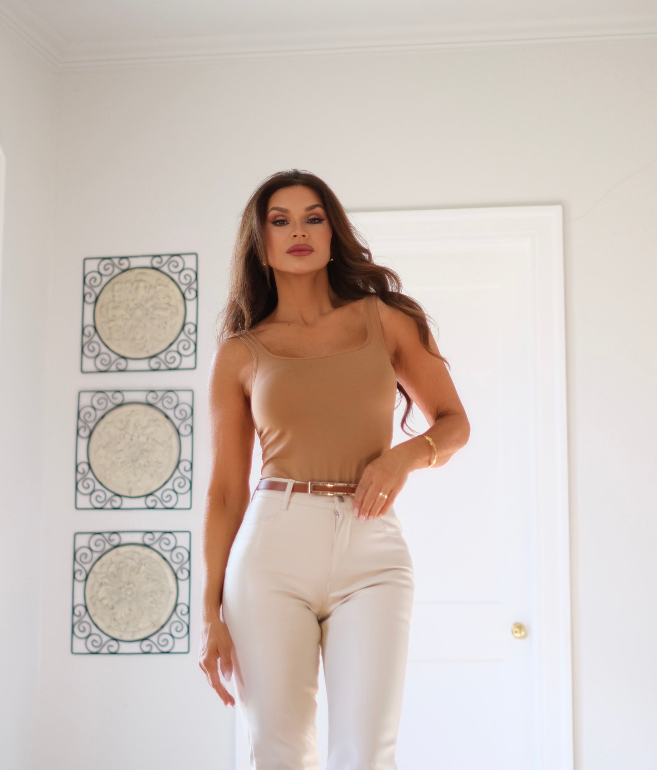 Nadri Nude Bodysuit With Deep U-Back