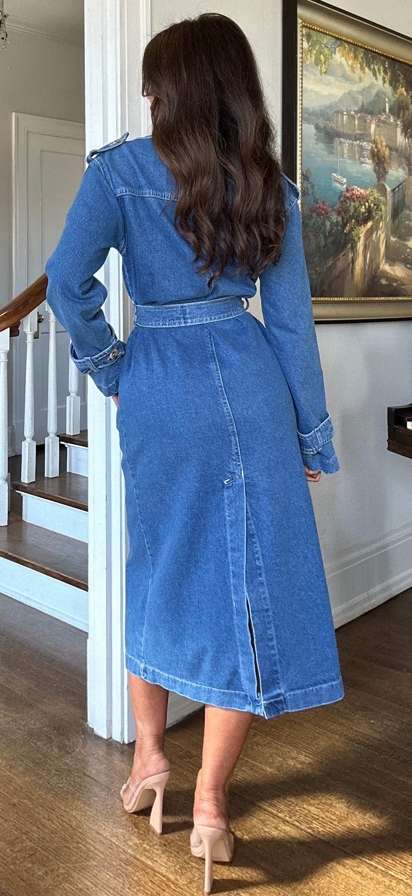 Gina vintage denim trench