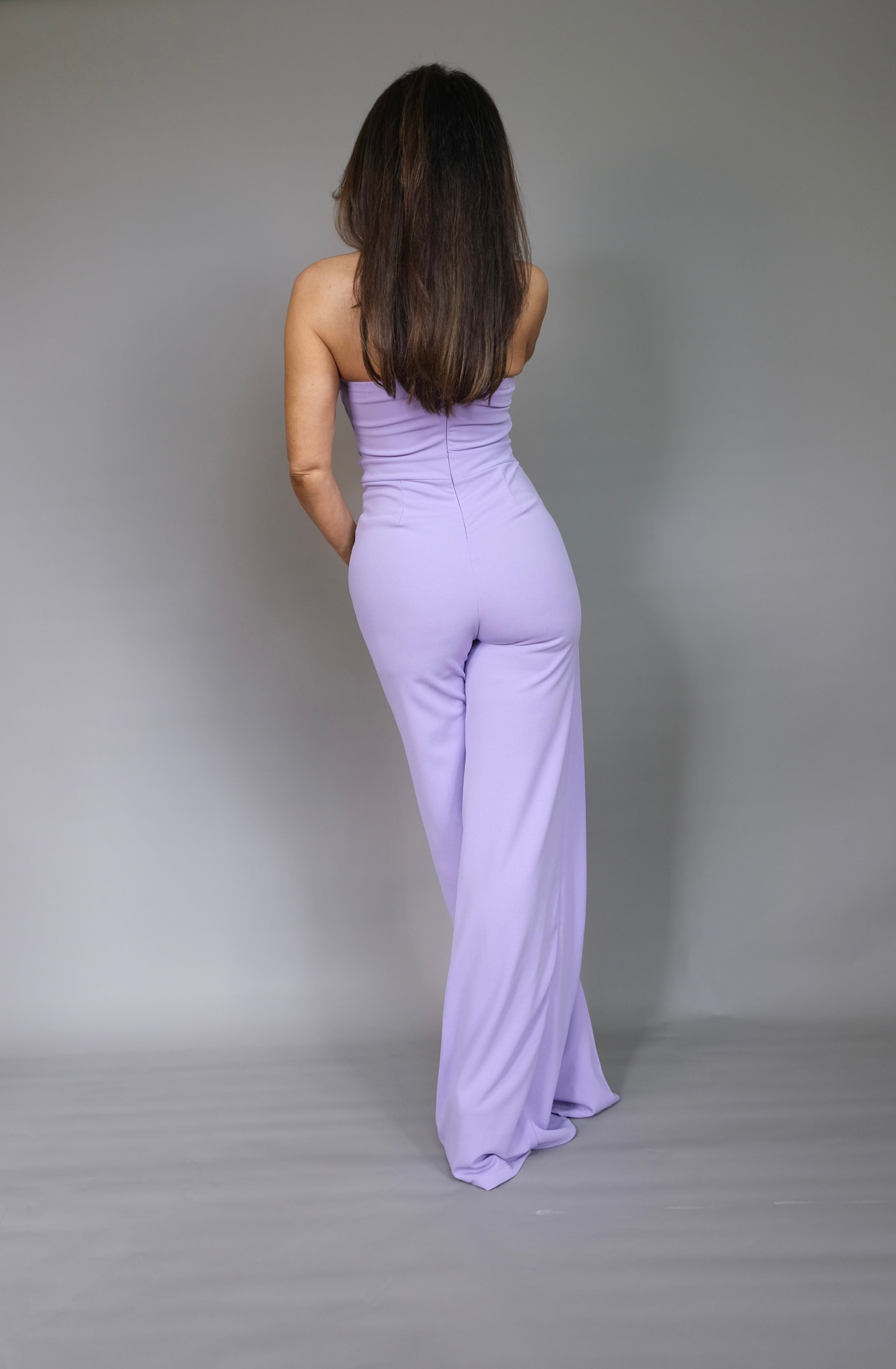 Jada lavender tear drop flap jumpsuit