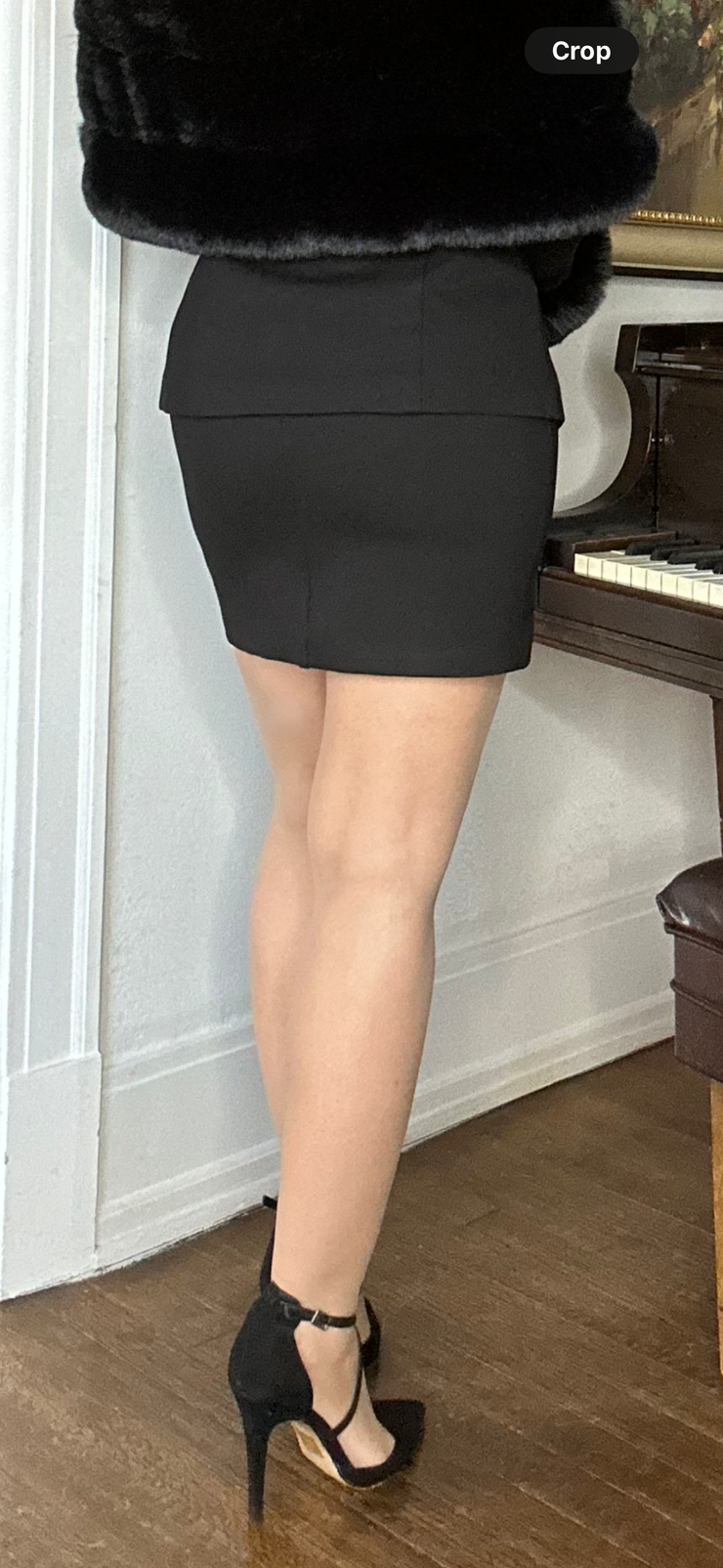 Isabella Black mini skirt (set)