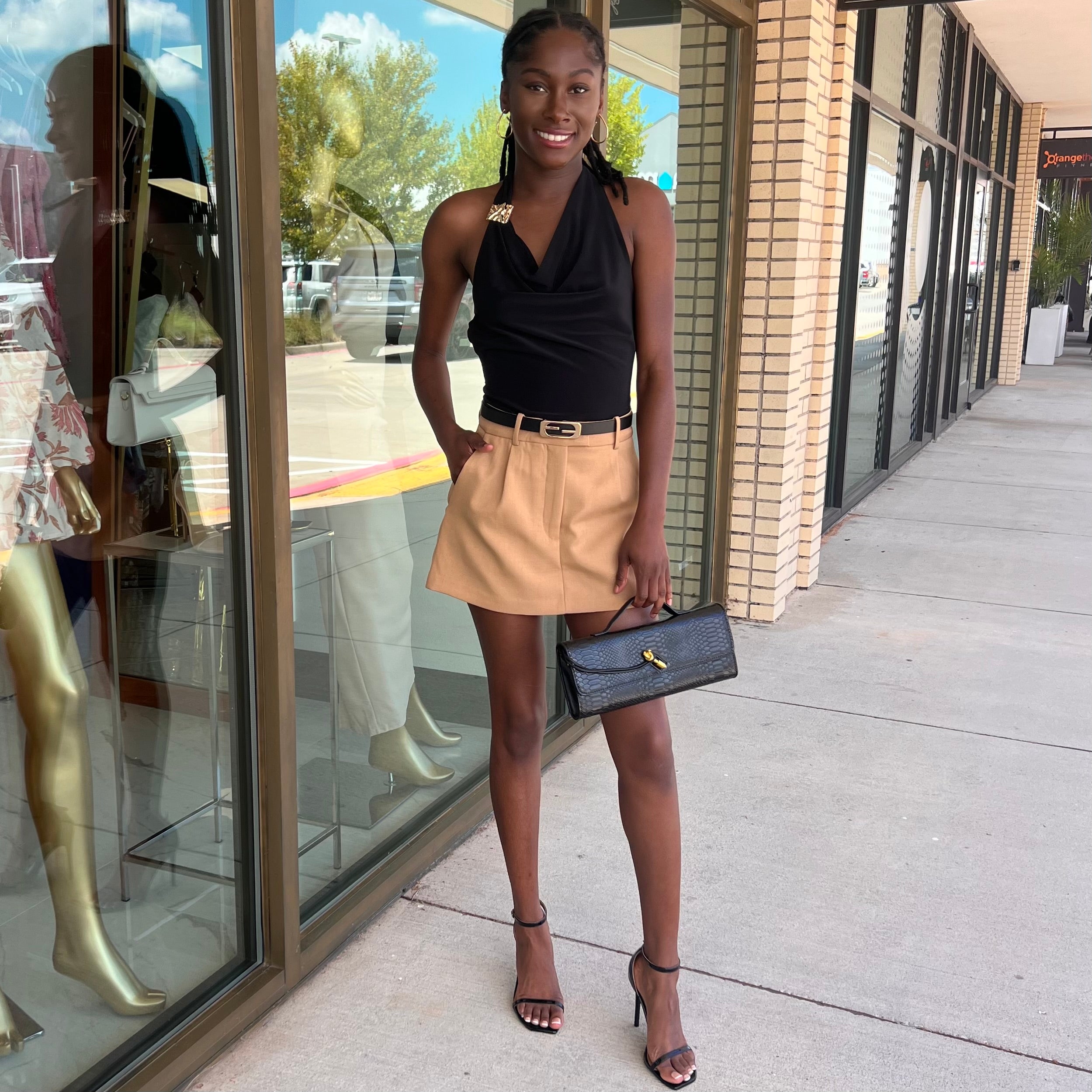 Leah Camel Skort