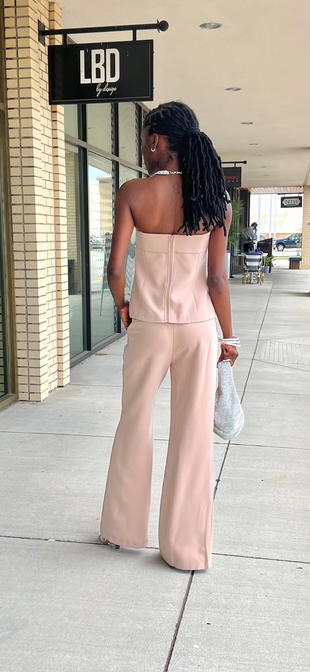 Daphne mocha flare pant