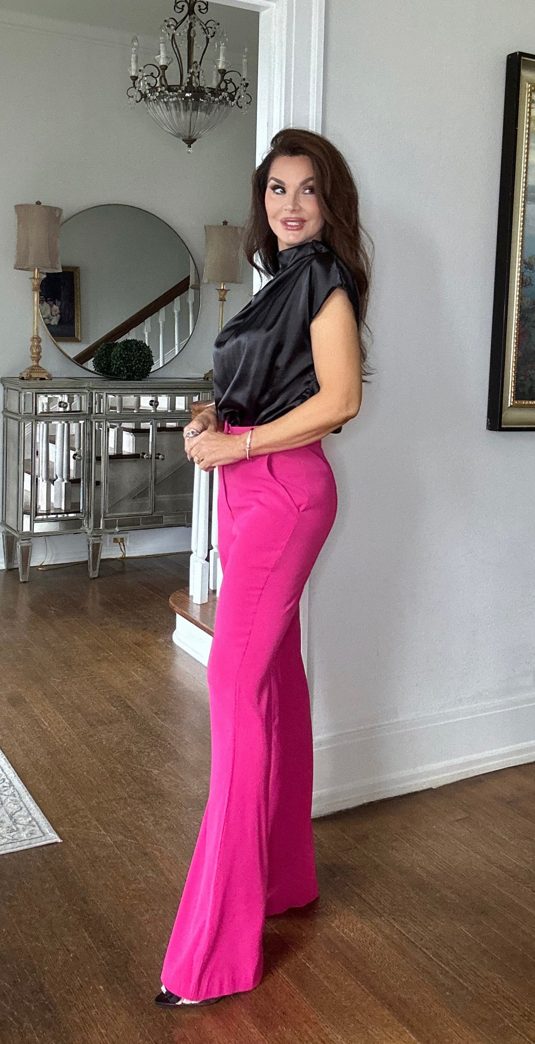 Sloane magenta trouser