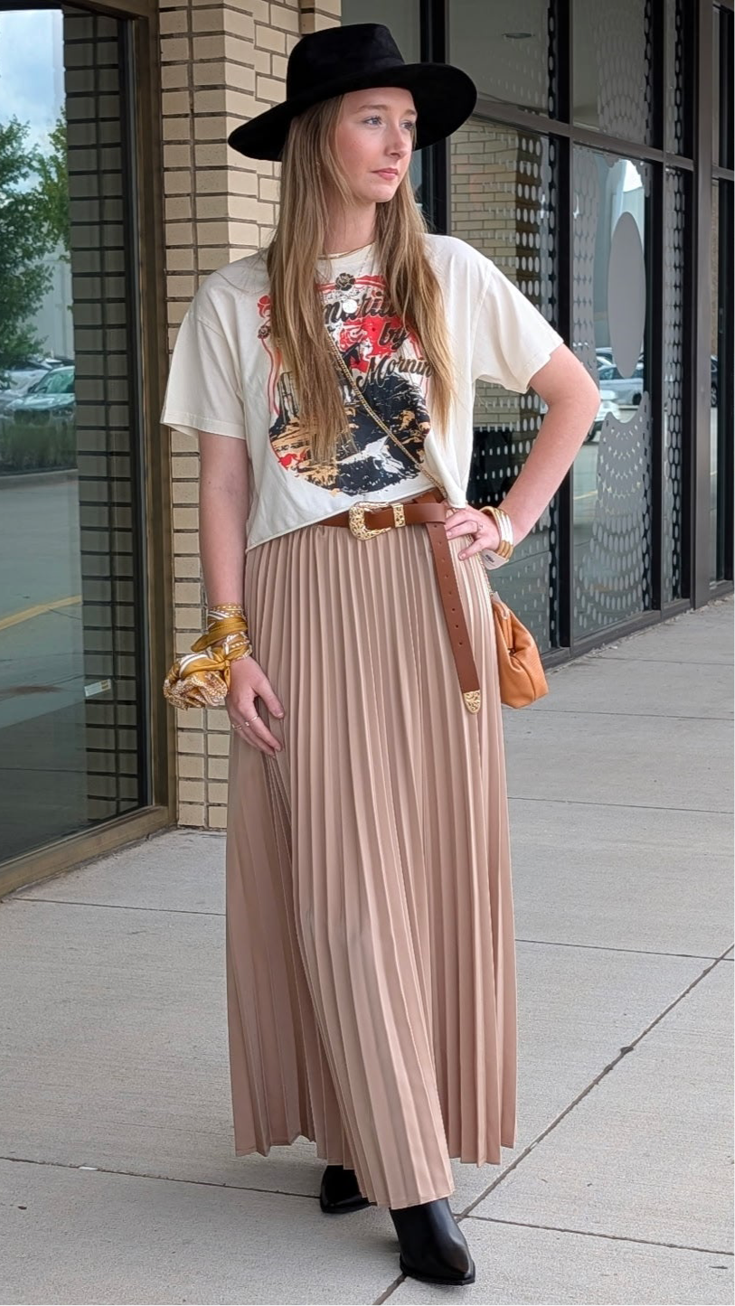 Amarillo vintage natural crop T-shirt