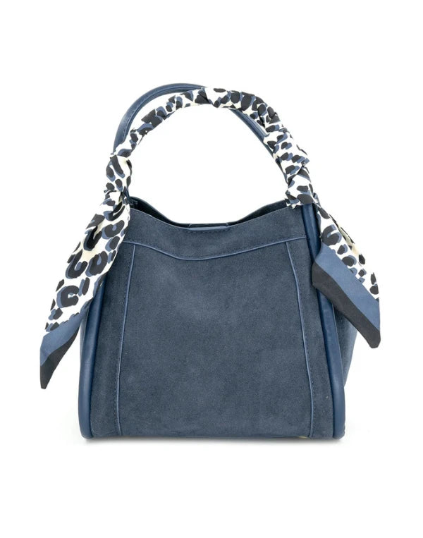 The Gianna Suede Handbag With Scarf