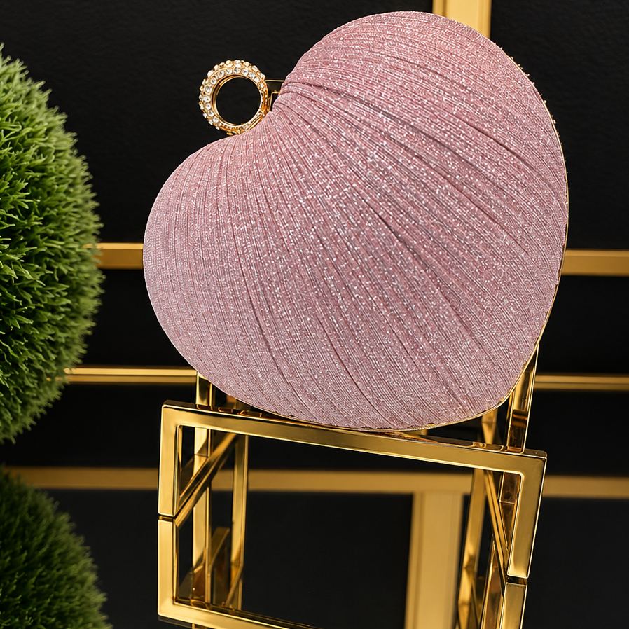 Hartley Pink Heart Purse